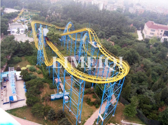 Single Loop Double Spiral Roller Coaster