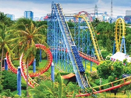 Indonesia Client Project | Quad-Loop Roller Coaster Installed at Dunia Fantasi Park