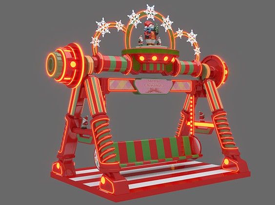 Christmas Themed Happy Swing